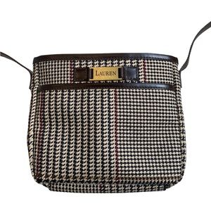 Lauren Houndstooth Crossbody Bag